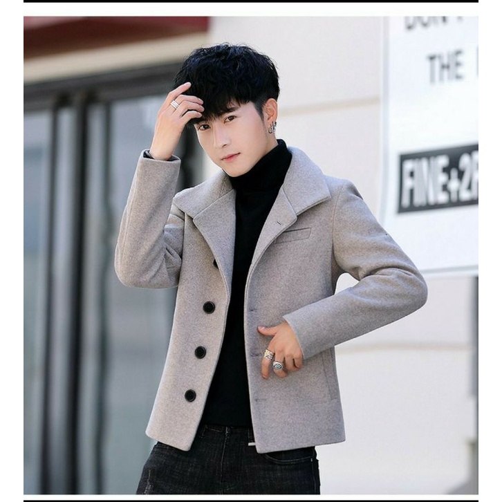 Áo dạ nam kiểu dáng Hàn Quốc