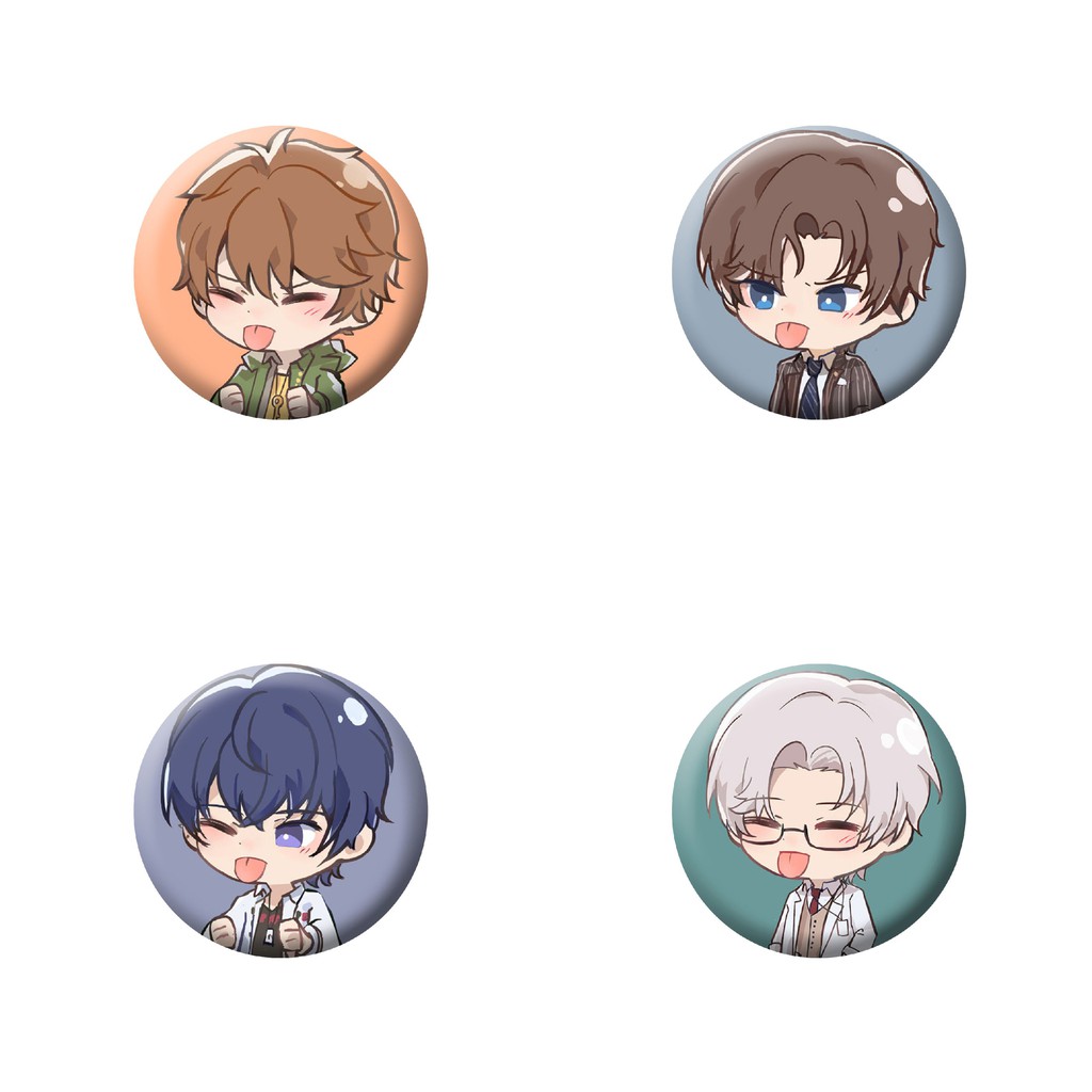 Combo 4 huy hiệu cài áo IN HÌNH Tears of Themis game chibi chibi dễ thương tiện lợi