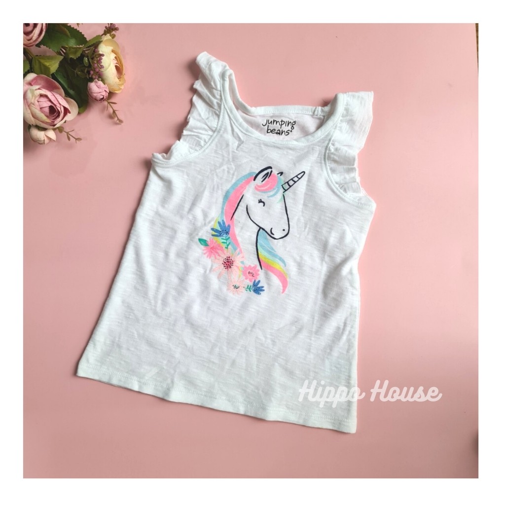 Áo Thun Ba Lỗ Tank Top Bé Gái Chất Cotton xước Nhiều Mẫu Xuất Xịn Size 2-7T Hippo House