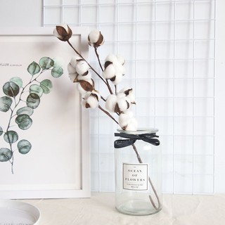 Hoa khô trang trí bằng vải cotton tự nhiên