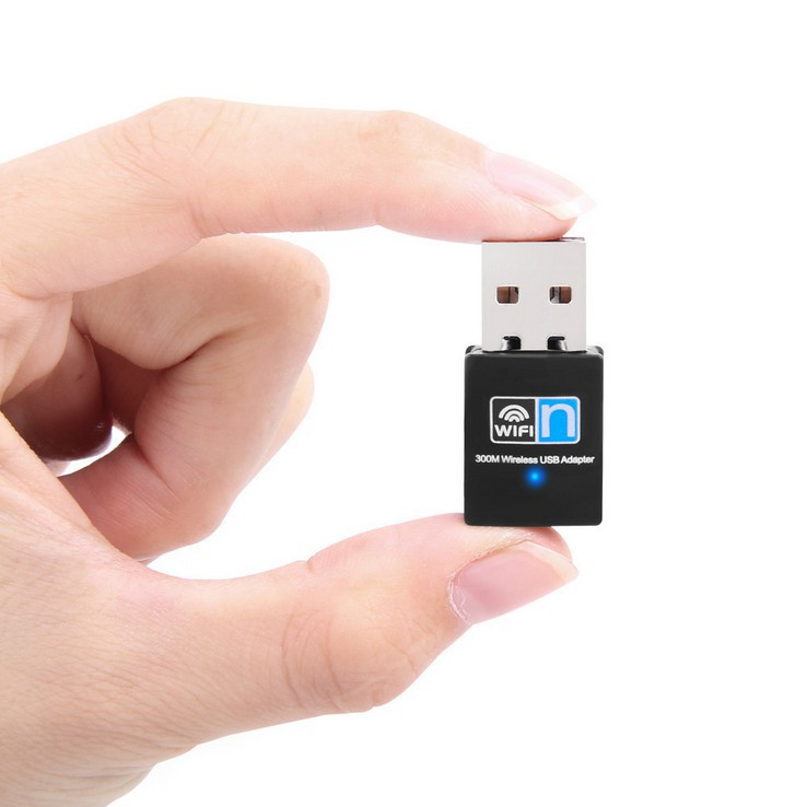 USB wifi -usb thu sóng wifi cực mạnh tốc độ 300Mbps cho máy tính, laptop (Không râu)