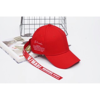 [RẺ VÔ ĐỊCH] Nón Đuôi dài – Mũ Hàn Quốc dây dài Unisex Màu Đỏ TNSNDD02 – The Ngầu Style – Sành Điệu Cá Tính