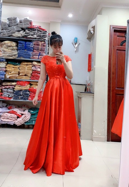 ĐẦM DỰ TIỆC XOÈ PHỒNG  LƯỚI THÊU HOA ( ảnh thật 1000%)