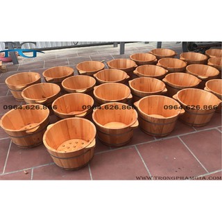 CHẬU GỖ NGÂM CHÂN THẢO MỘC, MASSAGE FOOT