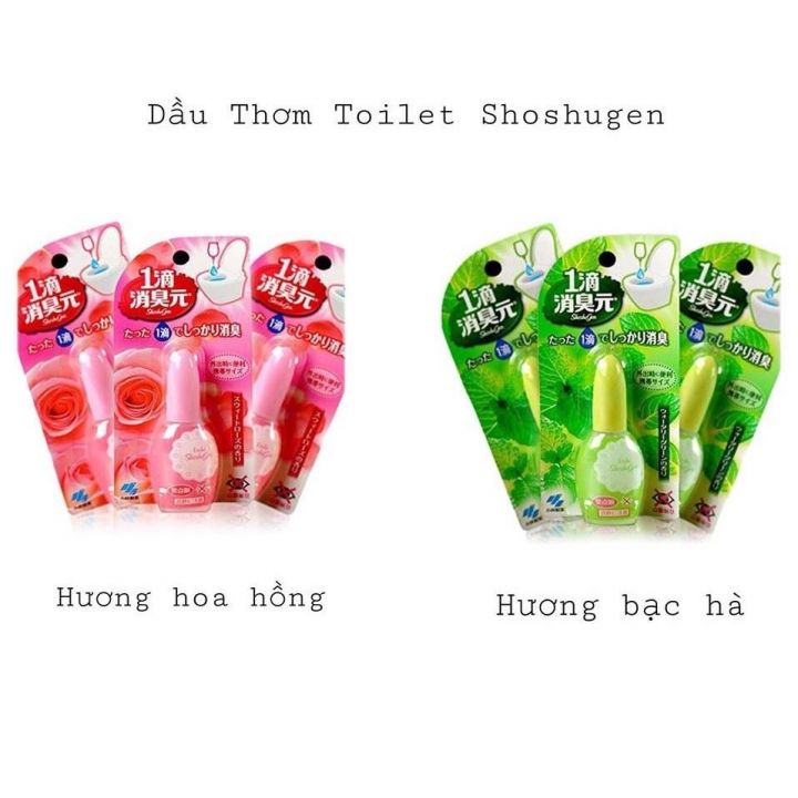 Nước nhỏ thơm bồn cầu Kobayashi Shoshugen 20ml