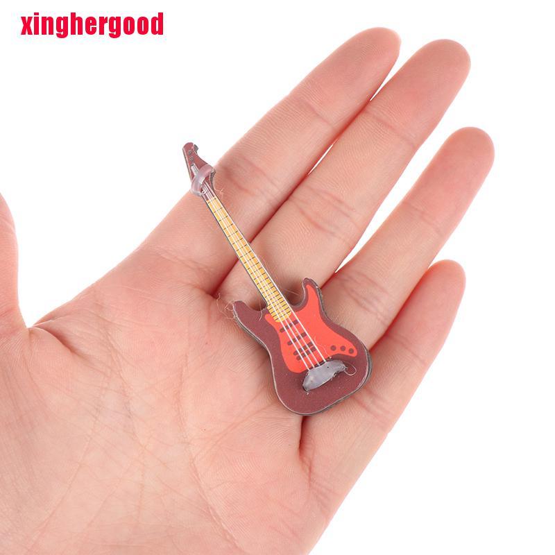 Đàn Guitar Điện Tỉ Lệ 1: 12 Trang Trí Nhà Búp Bê