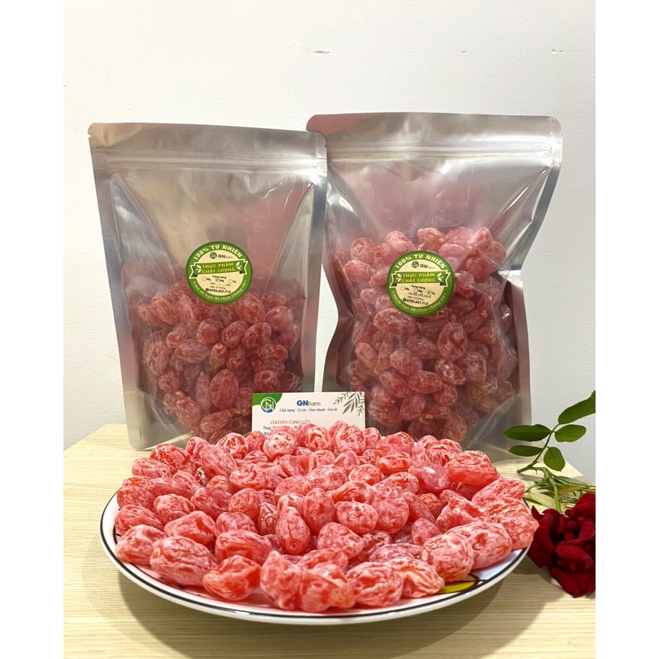 Ô Mai Đào Hồng Bao Tử Xí Muội Đào Giòn Đặc Sản Lào Cai -  Túi 100g/250g