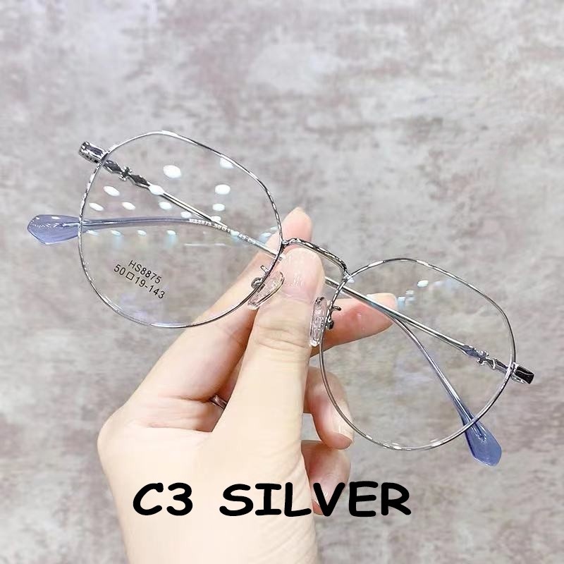 Mắt kính gọng kim loại chống ánh sáng xanh cho máy tính