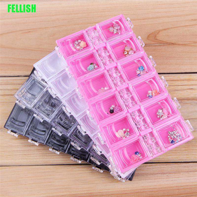 Hộp nhựa đựng trang sức 12 ngăn tiện lợi