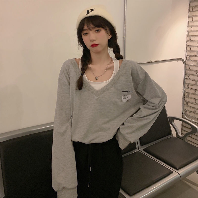 Áo Len Tay Dài Cổ Chữ V Thời Trang Dành Cho Nữ