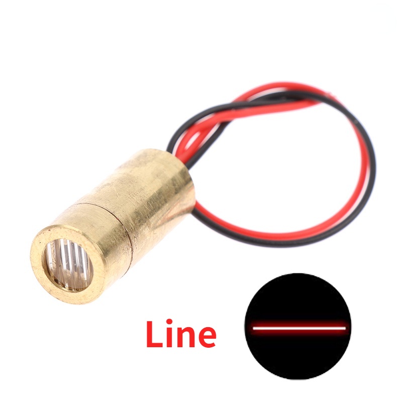 Mô Đun Đèn Laser 650nm 9mm 3V 50mW Đầu Đồng Đỏ