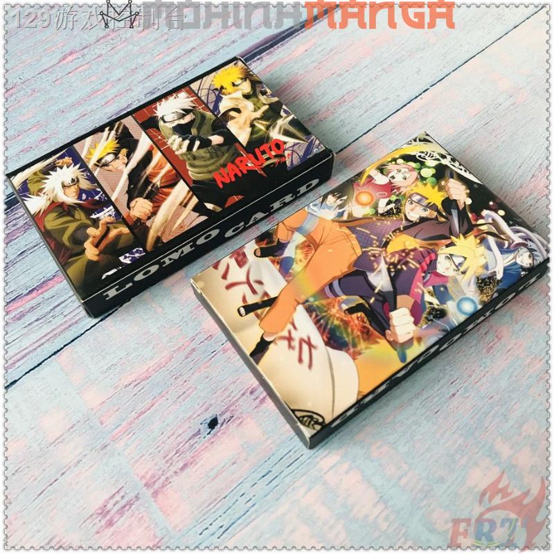 Lomo card hộp 30 thẻ truyện Naruto poster card Sasuke Kakashi Itachi Rock Lee Hokage Akatsuki