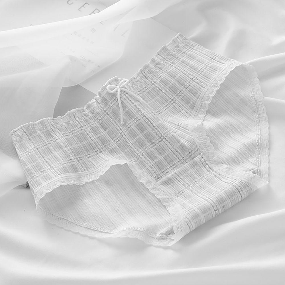 Quần Lót Ren Thoáng Khí Lưng Vừa In Họa Tiết Trái Cây Phong Cách Nhật Bản Quyến Rũ Cho Nữ