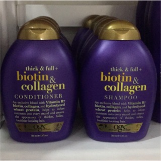 Dầu gội và xả OGX Thick & Full Biotin Collagen 385ml
