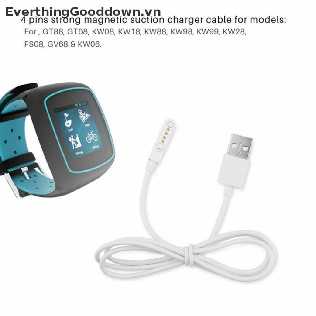 Dây Cáp Sạc USB 2.0 4 Pin Cho Đồng Hồ Thông Minh KW88.