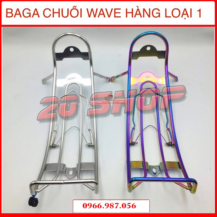 Baga Chuối_Baga Xuồng lắp cho Wave 50cc_100cc_110cc hàng 10li dày dặn bền đẹp_Hàng hot