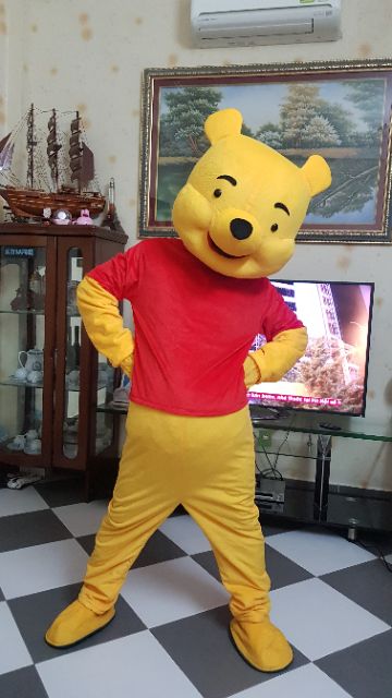 Quần áo hoá trang Mascot Gấu Pooh - sinh nhật, sự kiện