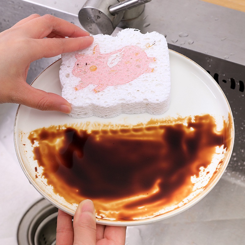 Miếng rửa bát bọt biển nở được hình thú siêu kute ( hình ngẫu nhiên )