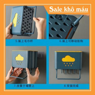 (siêu xả hàng) Giỏ Đựng Đồ Treo Tường Kenzo Đa Năng Tiện Dụng Chất Nhựa Cao Cấp