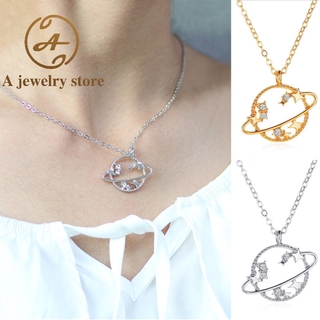 Vòng Cổ Mặt Hành Tinh Phong Cách Hàn Quốc Thanh Lịch Dành Cho Nữ