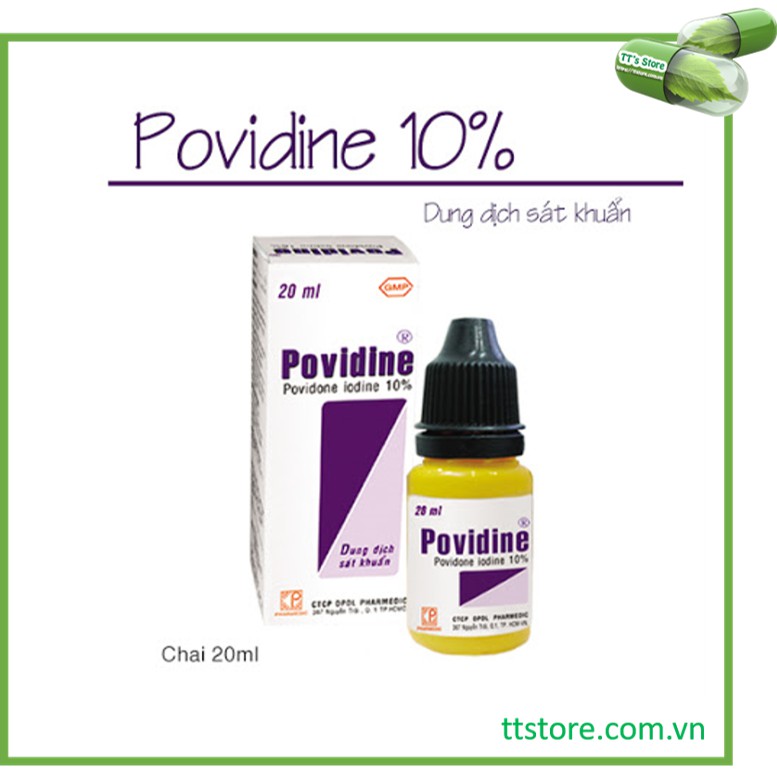 Dung dịch sát khuẩn POVIDINE 10% Pharmedic [povidine, betadine, betadin]