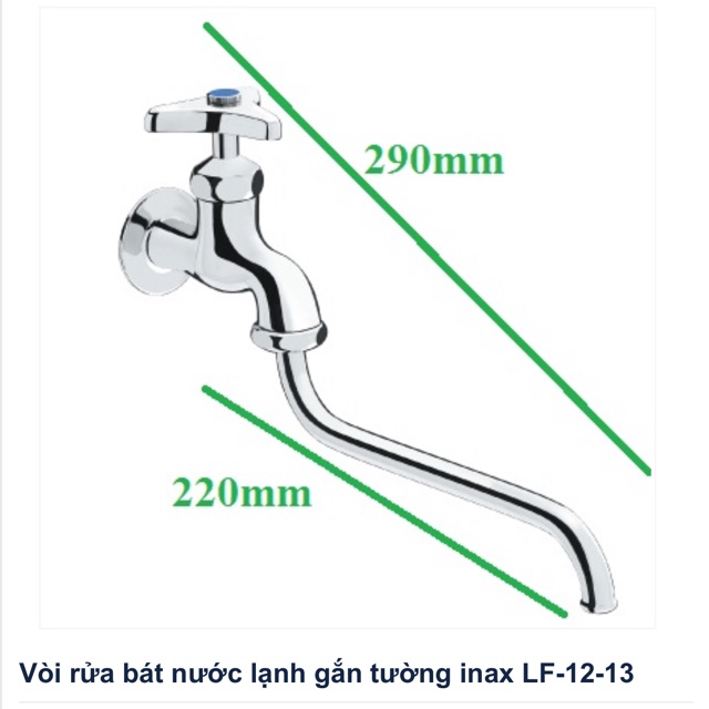 Vòi rửa chén bát gắn tường chính hãng INAX LF-16-13