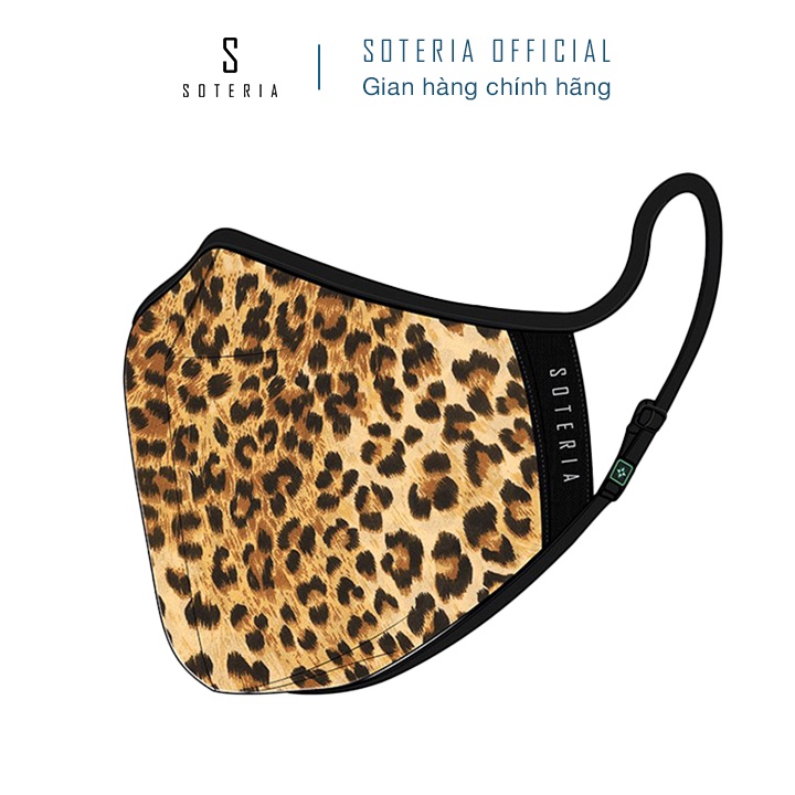 Khẩu trang tiêu chuẩn Quốc Tế SOTERIA Leopard 02 ST272 - Bộ lọc N95 BFE PFE 99 lọc đến 99% bụi mịn 0.1 micro-Size S,M,L