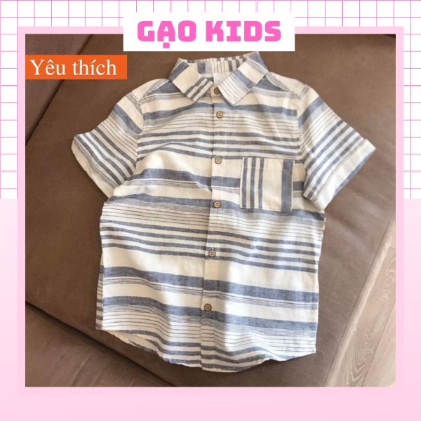 Áo sơ mi ngắn tay cho bé trai Zara cho bé từ 6 7 8 9 10 11 12 13 14 tuổi đi học đi chơi chất liệu tơ đũi xuất dư