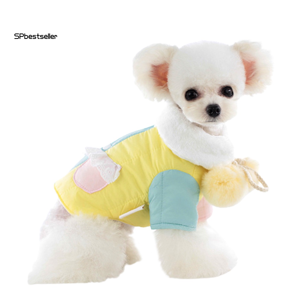 Áo Khoác Phao Mùa Đông Cài Nút Cho Thú Cưng