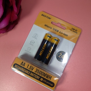 Bộ 2 Pin sạc Micro usb Li-on 2A - 3A - T0301