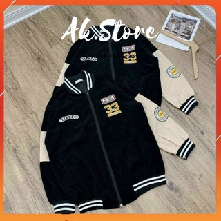 [Kèm Quà] Áo Khoác Kaki Nam Nữ Unisex - Áo Jacket TIKKEO Gấu Vải Nhung Siêu Hot (KK025)