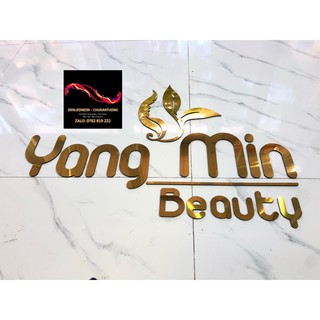 ( CHỮ DÁN TƯỜNG ) [BỘ CHỮ MICA DÁN NỔI] Dễ dàng tự dán [có thể thay đổi chữ theo yêu cầu ]
