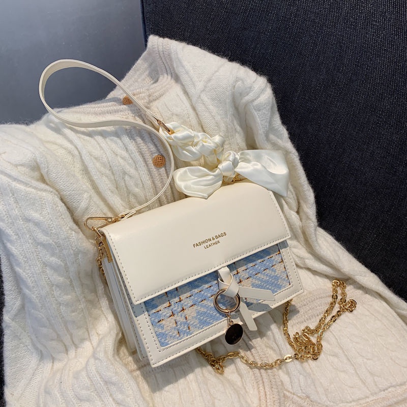 ENVIROSAX Túi đeo chéo phối dây xích dễ phối đồ phong cách mùa hè thời trang cho nữ