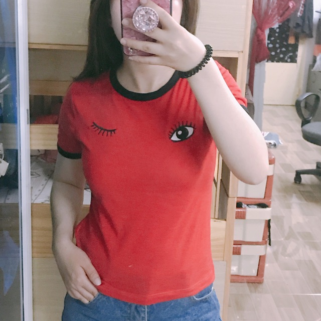 áo thun ngắn tay f21 vnxk hình chính chủ