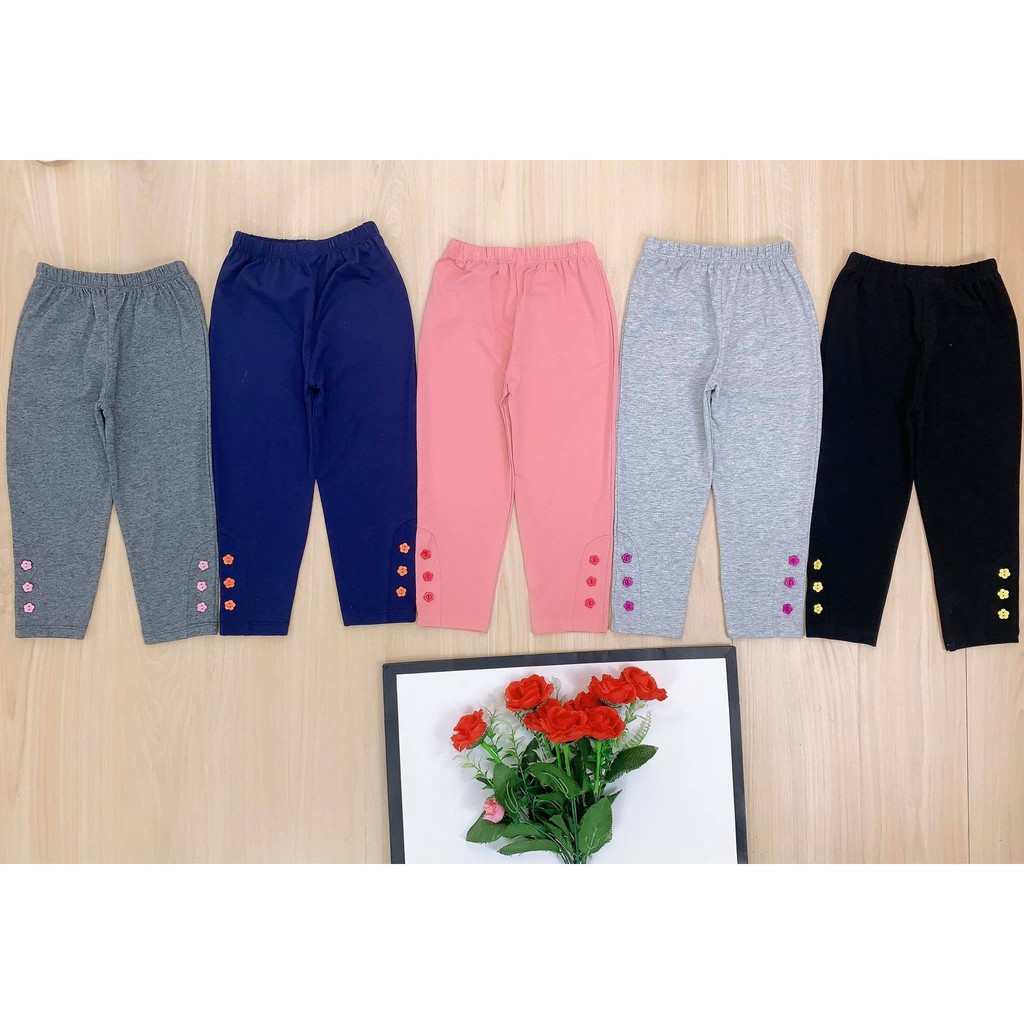 ❌10-20kg❌ Legging đính cúc cho bé gái chất liệu Cotton sài gòn loại đẹp (BB angel)