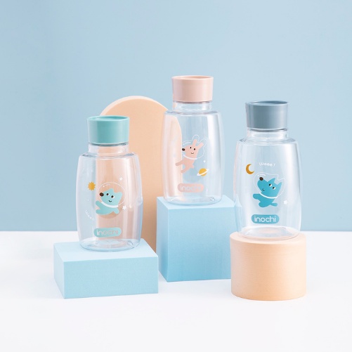 Bình nước trẻ em Goki Planet 350ml , đựng nước lạnh, nước ép, dễ vệ sinh, nắp đậy kín - Giao màu ngẫu nhiên