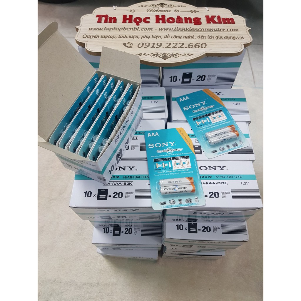 Pin tiểu sạc sony 2A  4600 mAh và 3A  4300mAh dùng cho các thiết bị điện tử và bộ sạc Jiabao A612