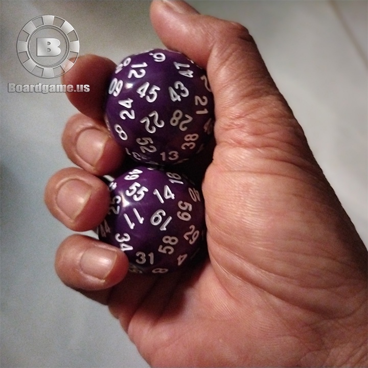 Viên xúc xắc 60 mặt chơi nhiều game size 35mm