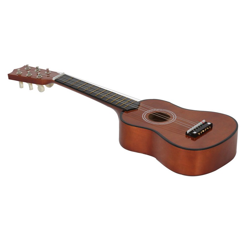 Đàn Guitar Bass Gỗ Mini 6 Dây 21 Inch Kèm Miếng Gảy Đàn