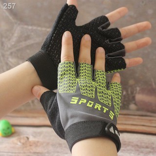 【Mới nhất】Găng tay trẻ em mỏng mùa hè chống trượt nửa ngón bóng chày cưỡi thăng bằng bánh xe thể dục thao trai và gái