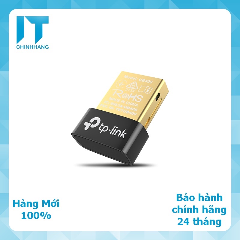 Bộ kết nối Bluetooth 4.0 cho máy tính bàn TP-Link UB400 - Hàng Chính Hãng