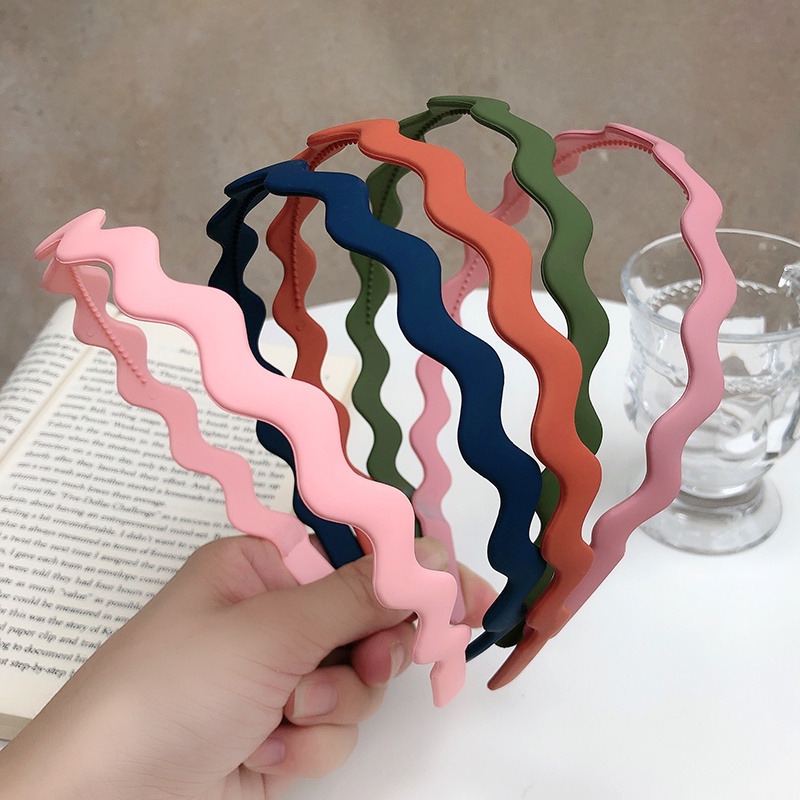 Cài tóc bản rộng màu nhám thời trang dành cho nữ