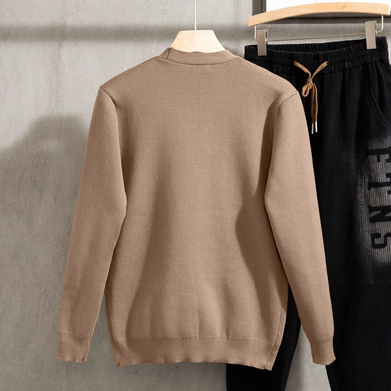 Áo khoác len cardigan dáng Slim fit logo chữ B