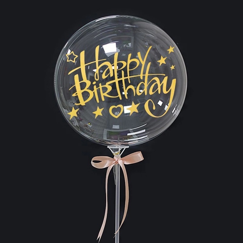 Bong Bóng Trong Suốt Kích Thước 18 / 24 / 36 Inch Dùng Trang Trí Tiệc Sinh Nhật, Đám Cưới