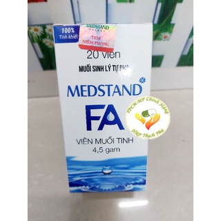 Viên muối tinh tự pha medstand fa hộp 20 viên
