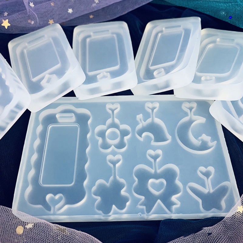 Khuôn silicon làm móc khóa mặt dây chuyền từ nhựa resin epoxy thủ công