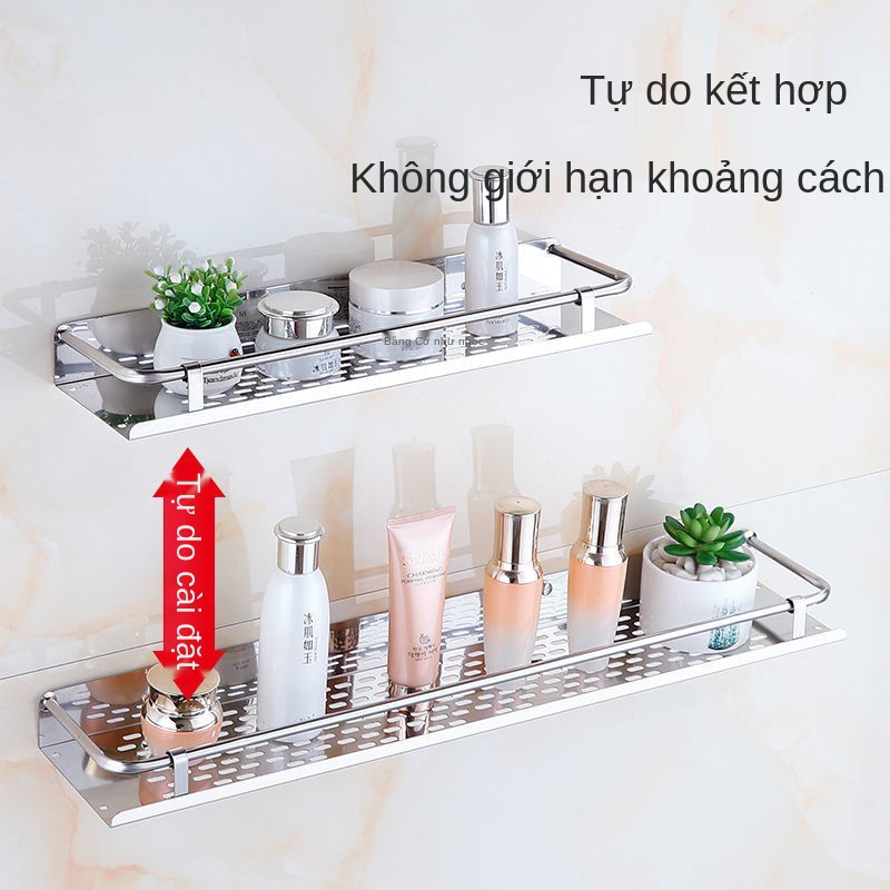 Kệ 1 tầng phòng tắm, bồn cầu, toilet, kho chứa đồ dùng nhà vệ sinh Treo tường không đục lỗ