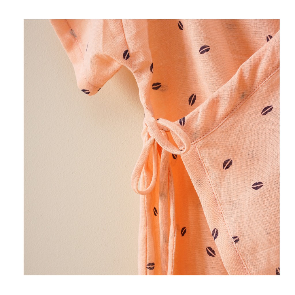 Bộ bodysuit summer màu xanh, cam hồng lalalune dành ho bé 3-24m