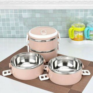 Cặp lồng giữ nhiệt lúa mạch 4 tầng lòng Inox