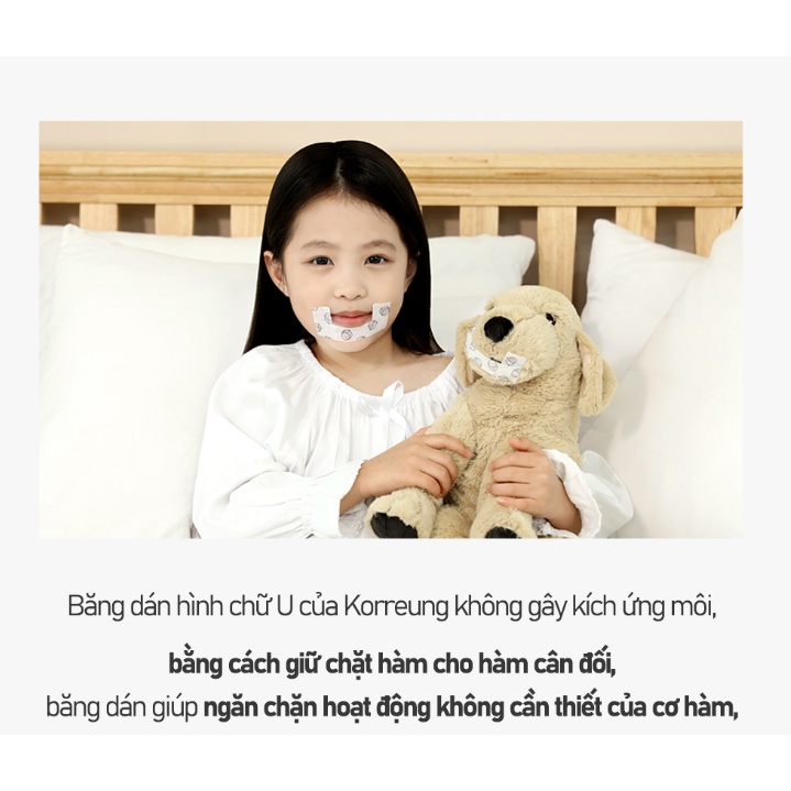 Miếng dán chống thở bằng miệng khi ngủ cho trẻ HOUSWEET Corung Sleeping Tape For Kids Gomimall